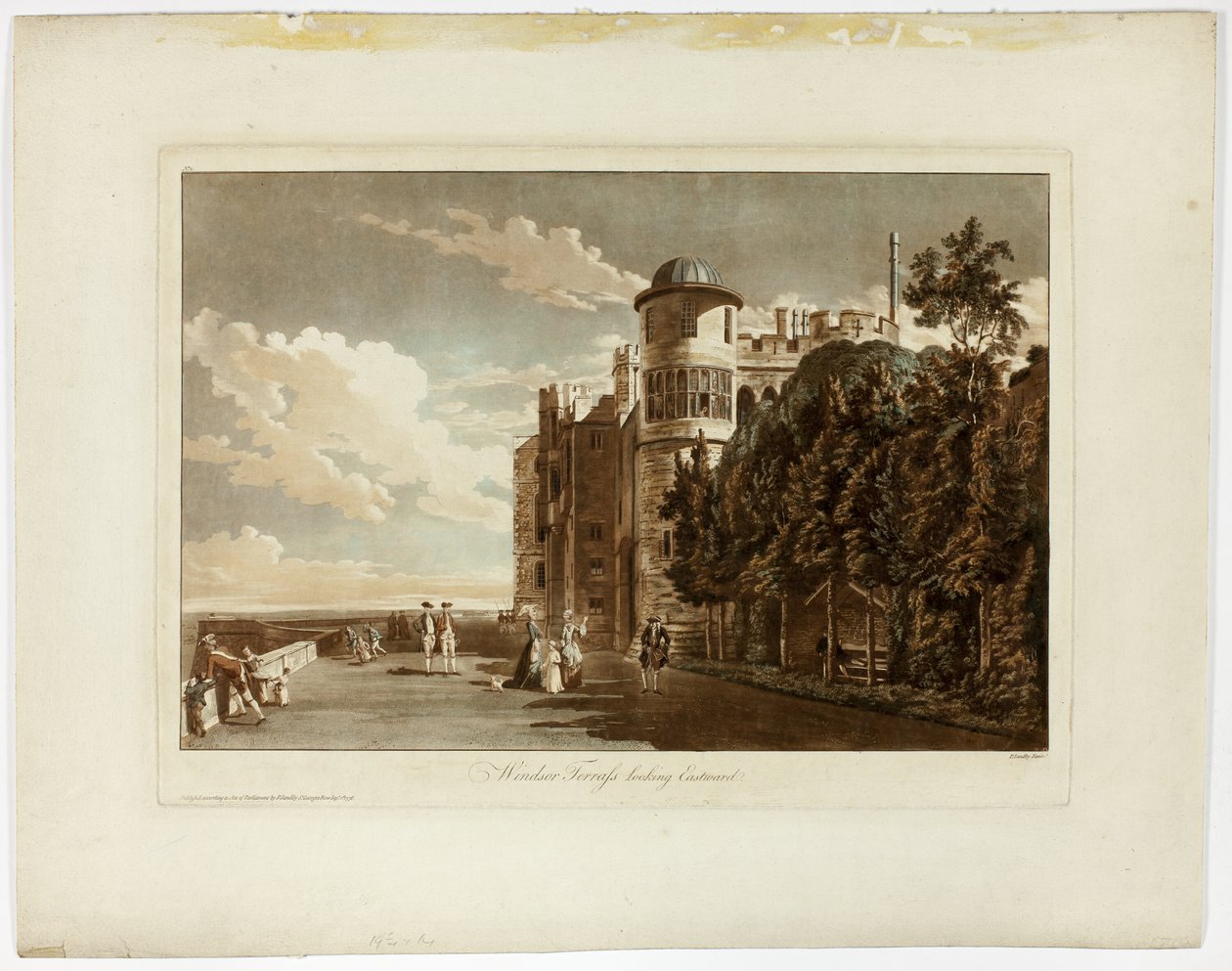 Windsor Terrace olhando para o leste de Paul Sandby
