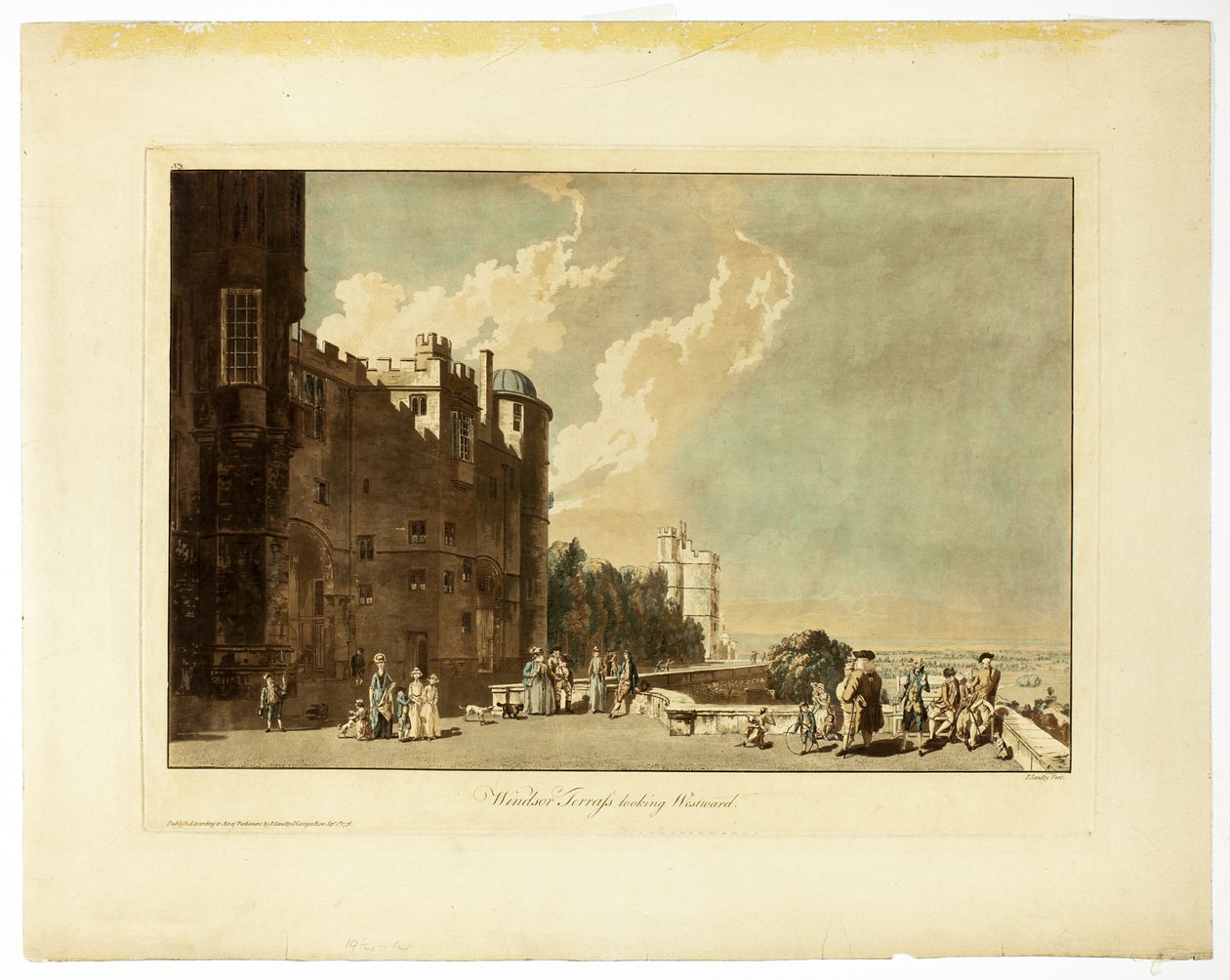 Windsor Terrace olhando para o oeste de Paul Sandby