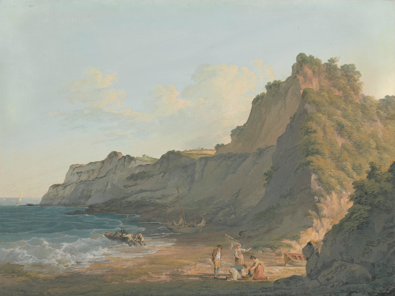 Shanklin Chine, Ilha de Wight de Paul Sandby Munn