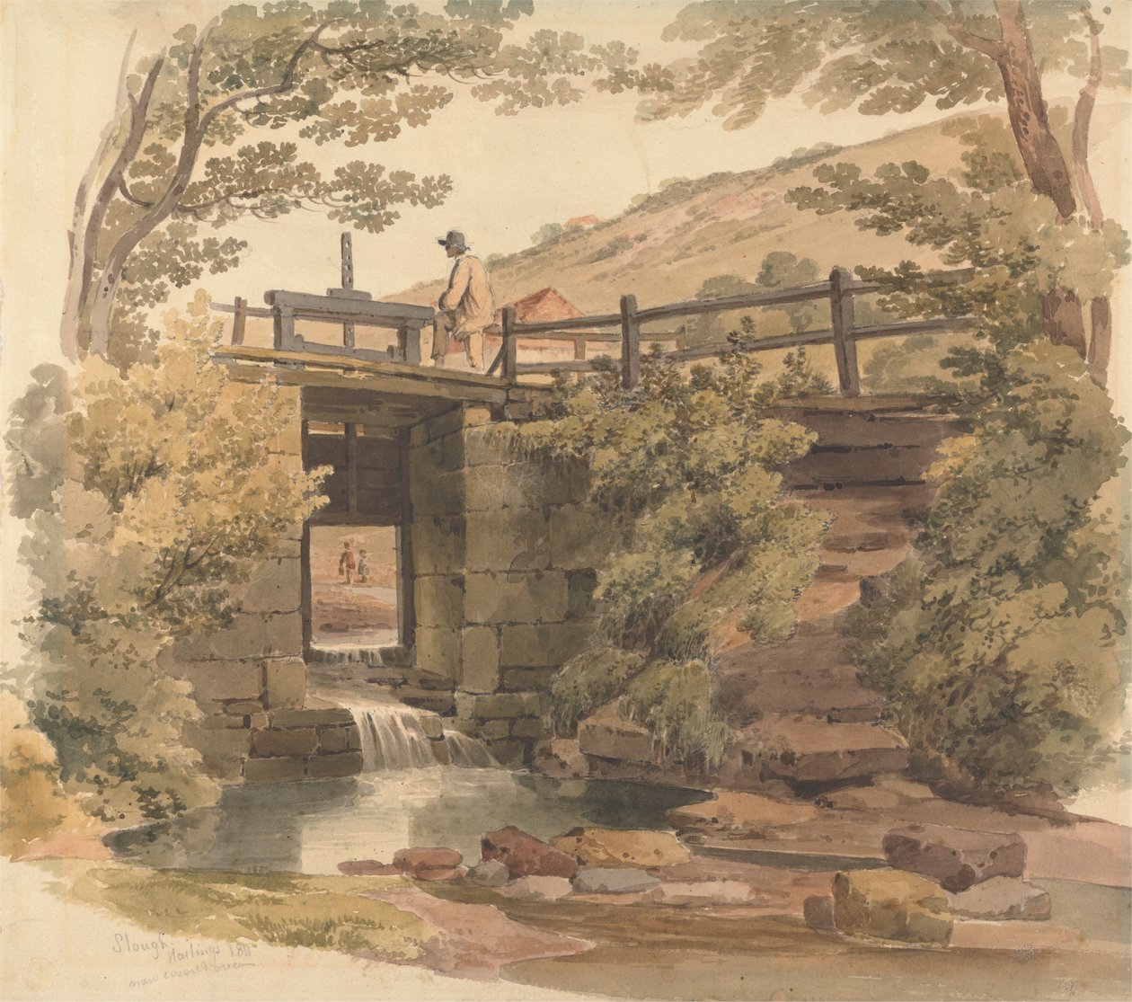O Portão da Eclusa perto de Slough de Paul Sandby Munn