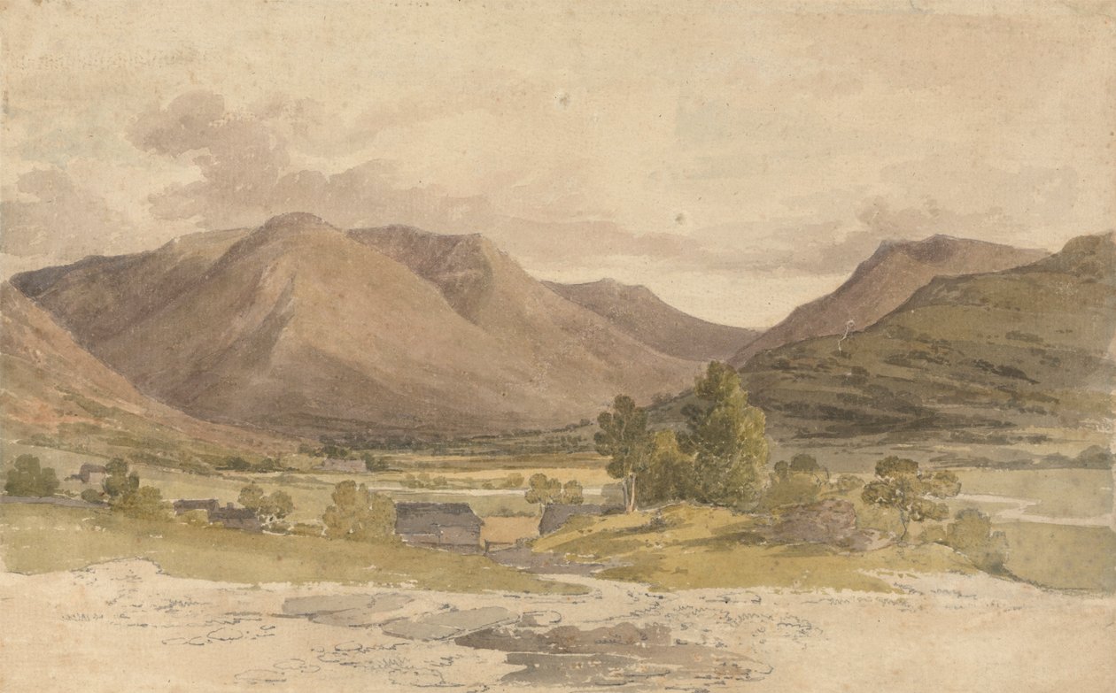 Vista de Side Farm, Patterdale de Paul Sandby Munn
