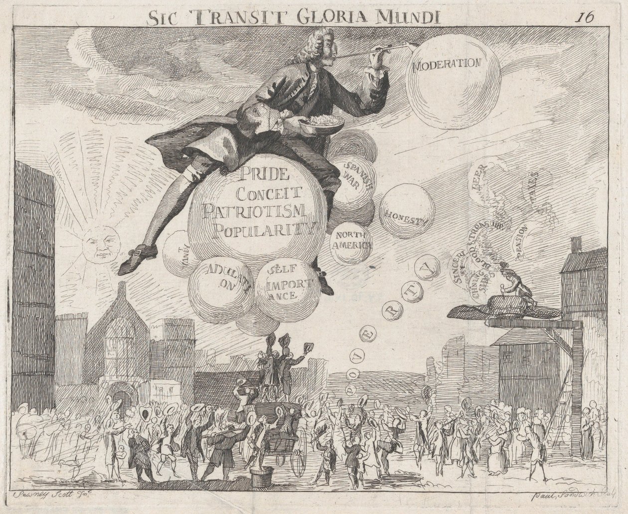 Assim passa a Glória do Mundo, ca. 1762., c. 1762 de Paul Sandwich