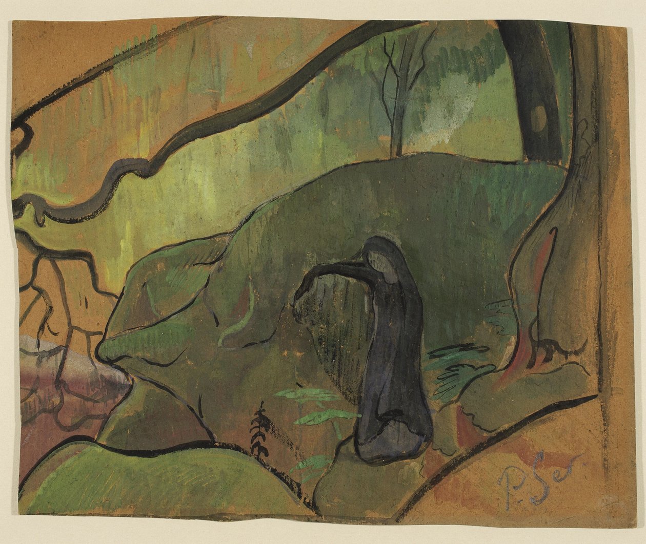Sono da terra (Bretã na floresta) de Paul Sérusier