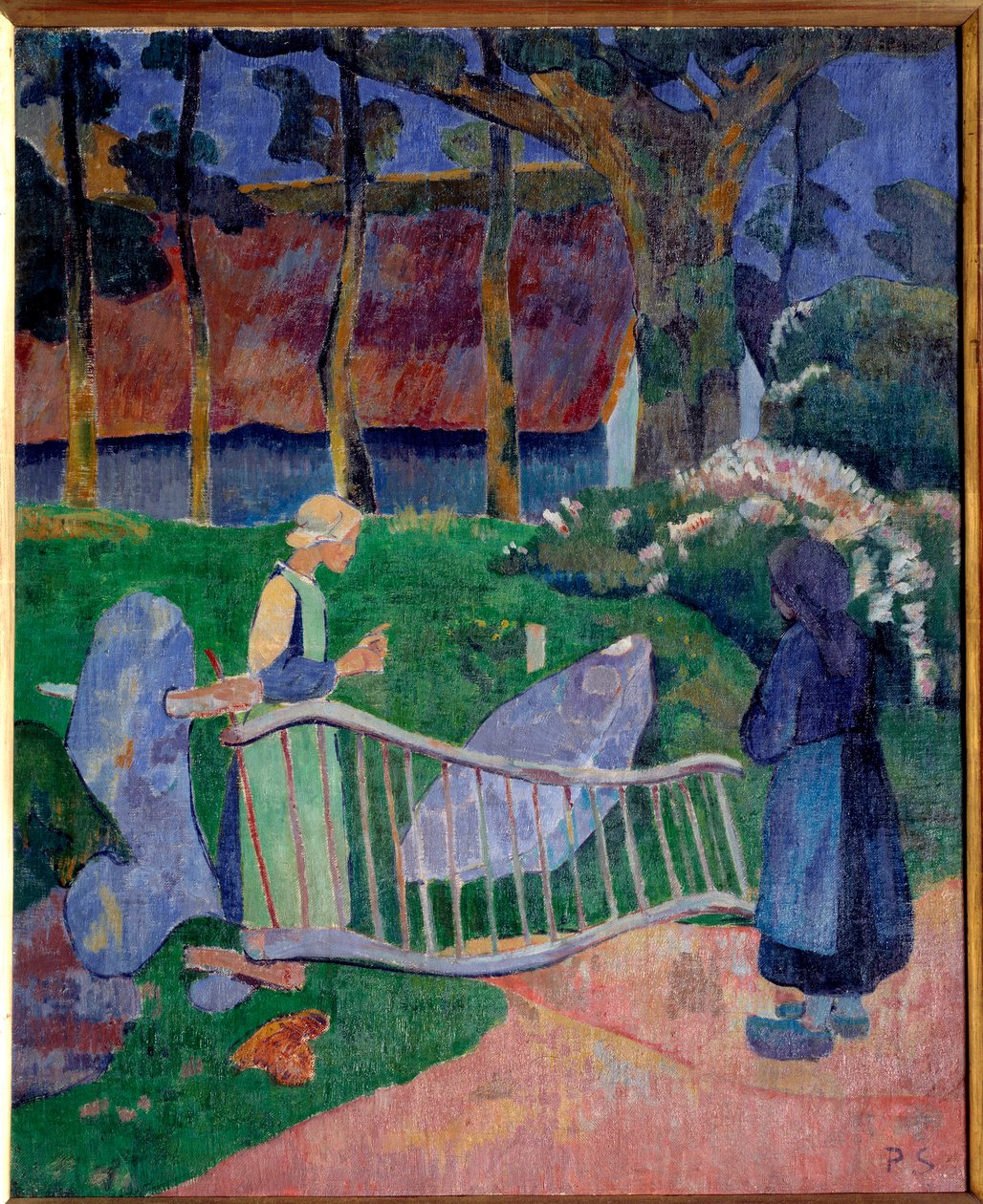 O barril de flores ou o pouldu. Pintura de Paul Serusier (1863-1927) de Paul Sérusier