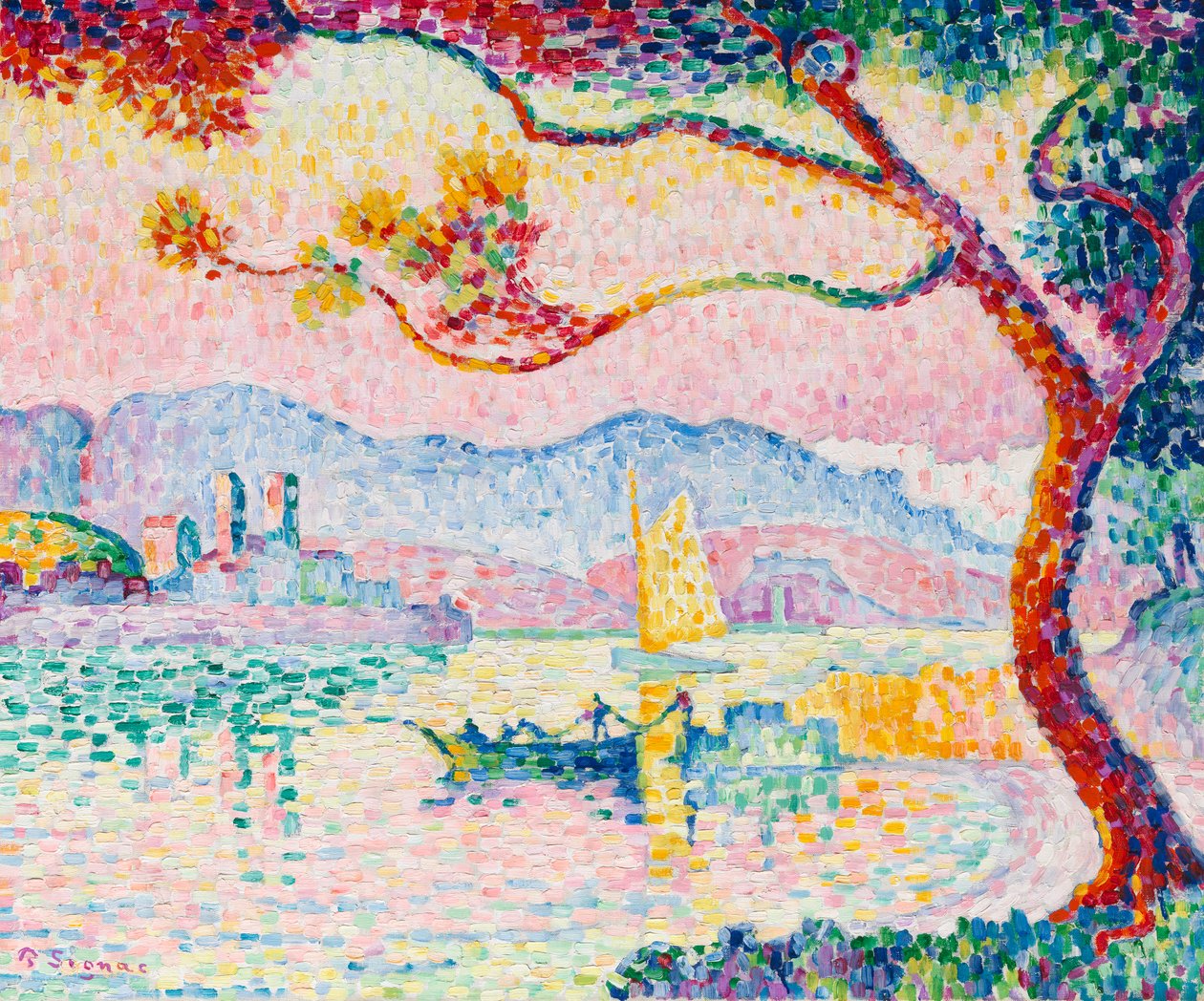 Antibes (óleo sobre tela) de Paul Signac