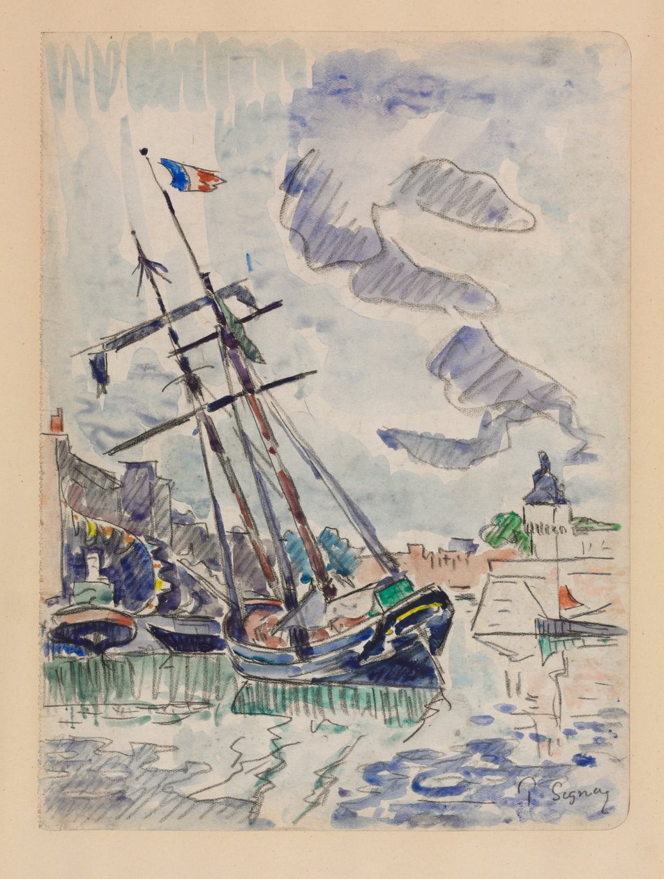 Barco no Porto de Paul Signac