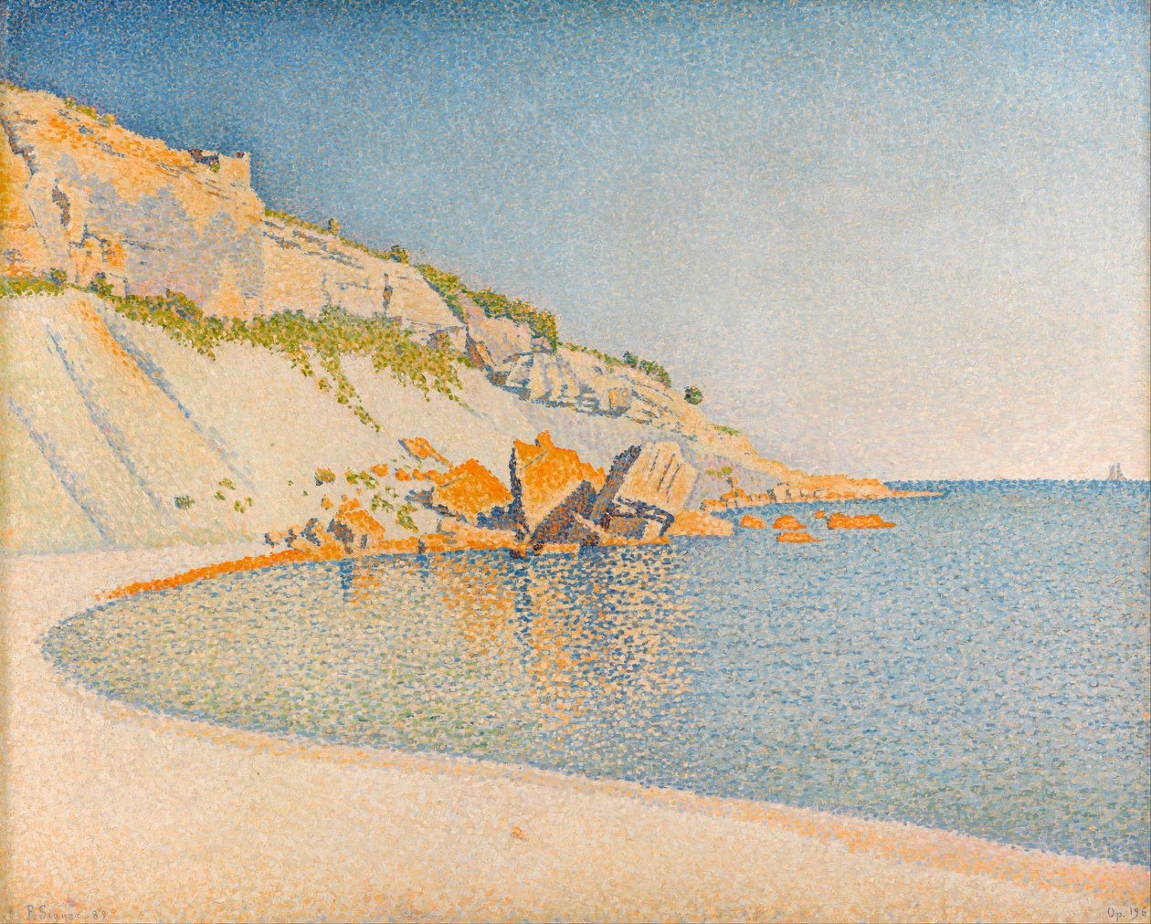 "Cassis, Cap Lombard, Opus 196" Peinture de Paul Signac (1863-1935) 1889 - Óleo sobre tela Dim 83,5x99,8 cm Gemeentemuseum Den Haag de Paul Signac