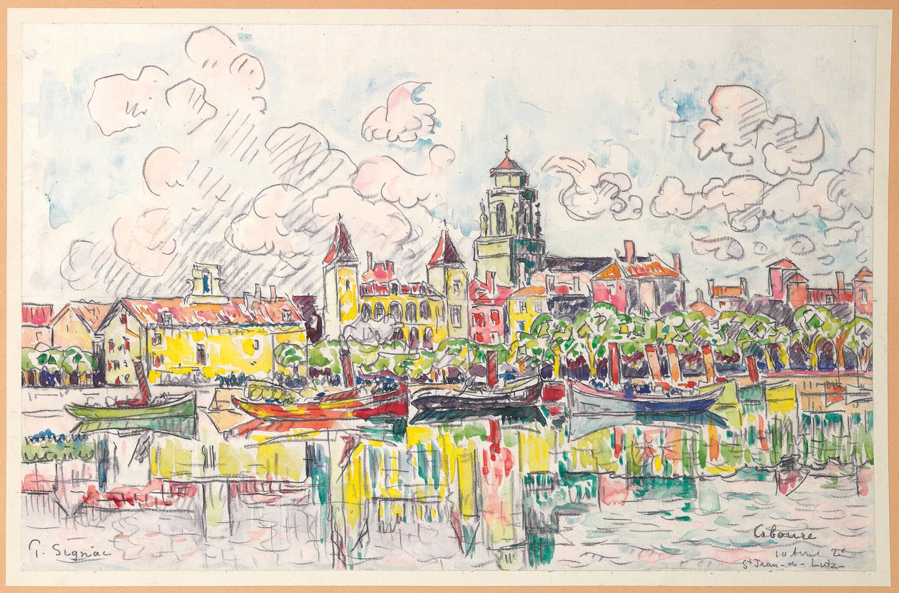Ciboure, Saint-Jean-de-Luz, 1920 de Paul Signac