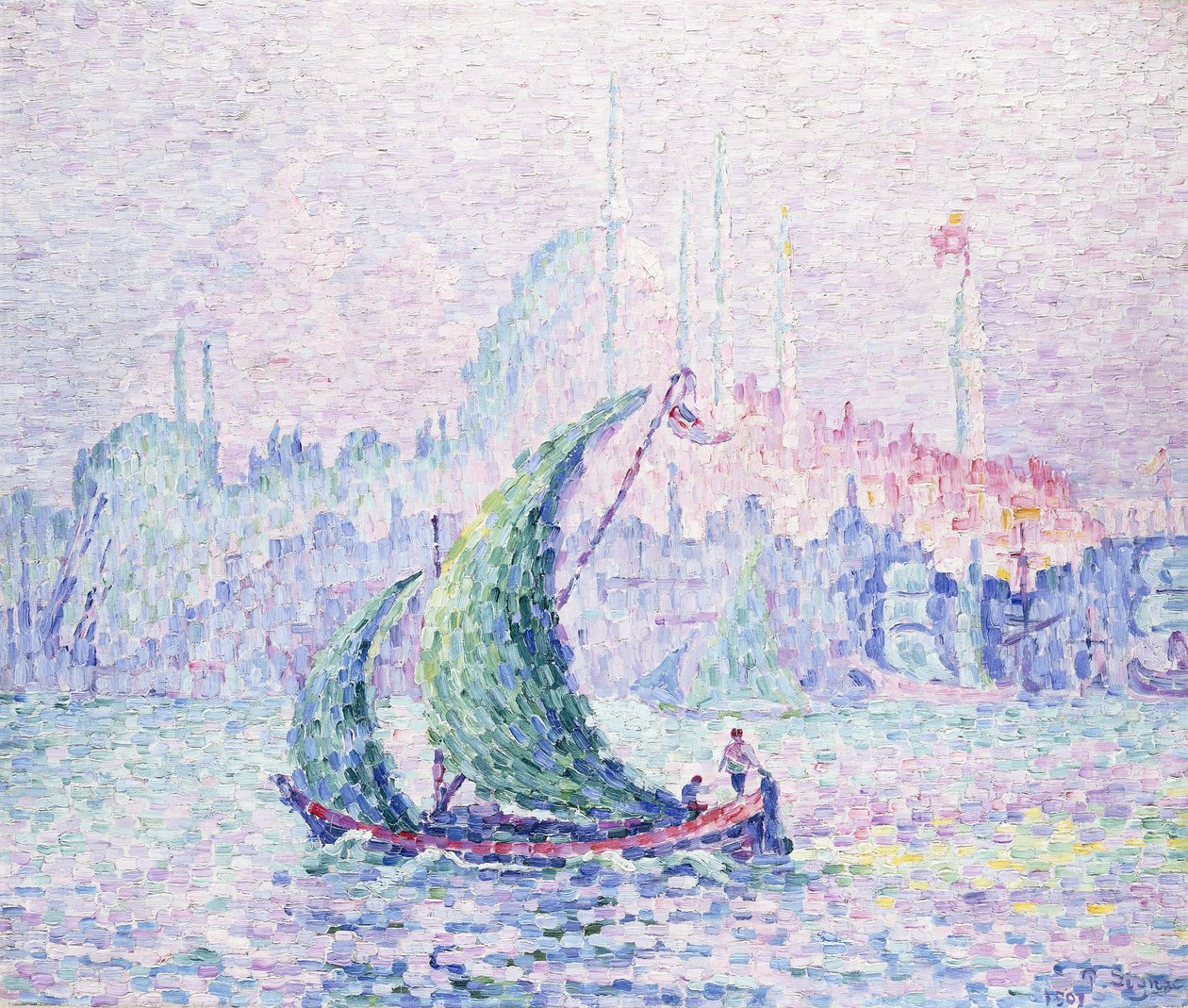 Cote d "Ou, The Suleimanie, Constantinopla, 1907 de Paul Signac