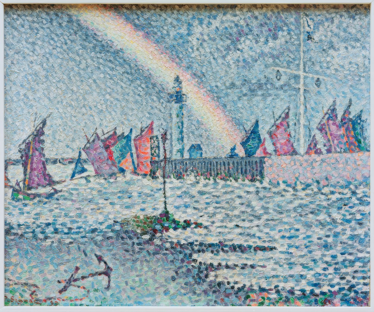 Entrada para o porto de Honfleur de Paul Signac