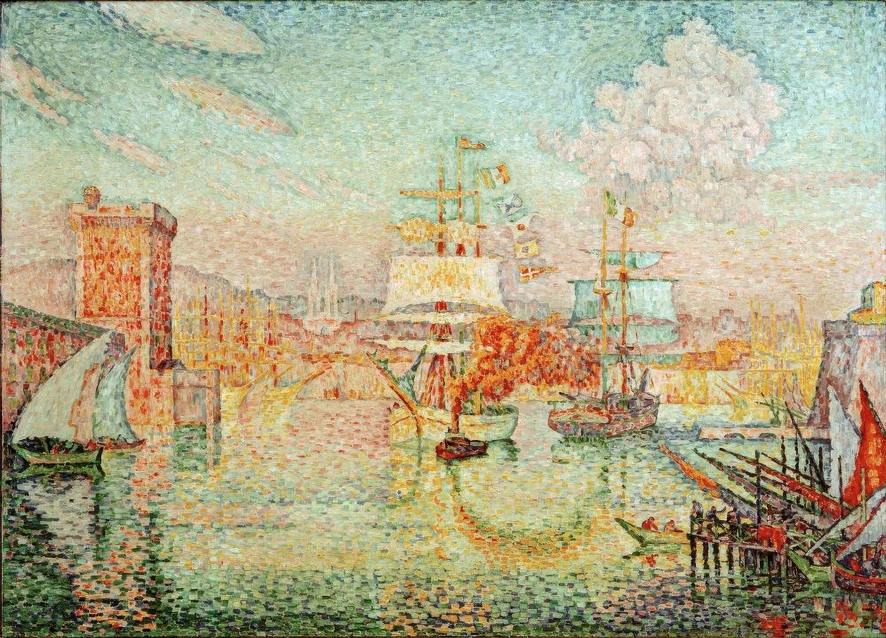 Entrada do porto de Marselha de Paul Signac