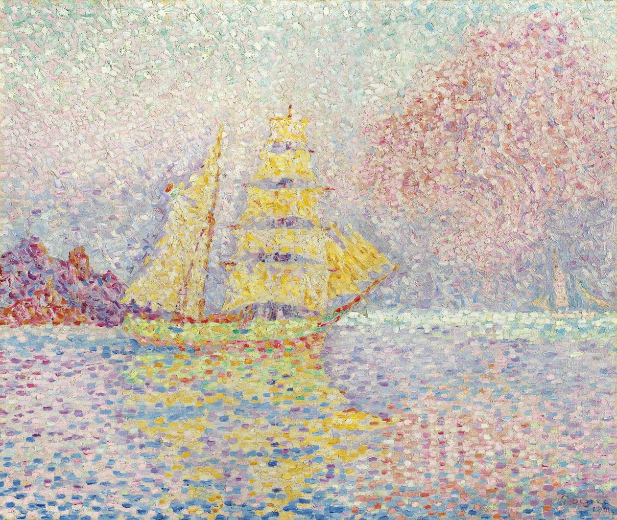 Brigada italiana em Agay, 1901 de Paul Signac