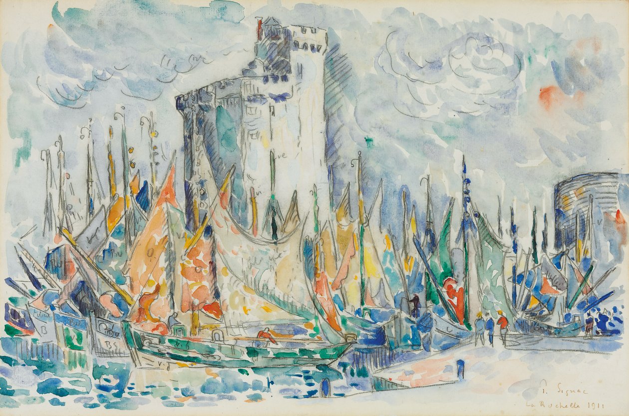 La Rochelle, 1911 de Paul Signac