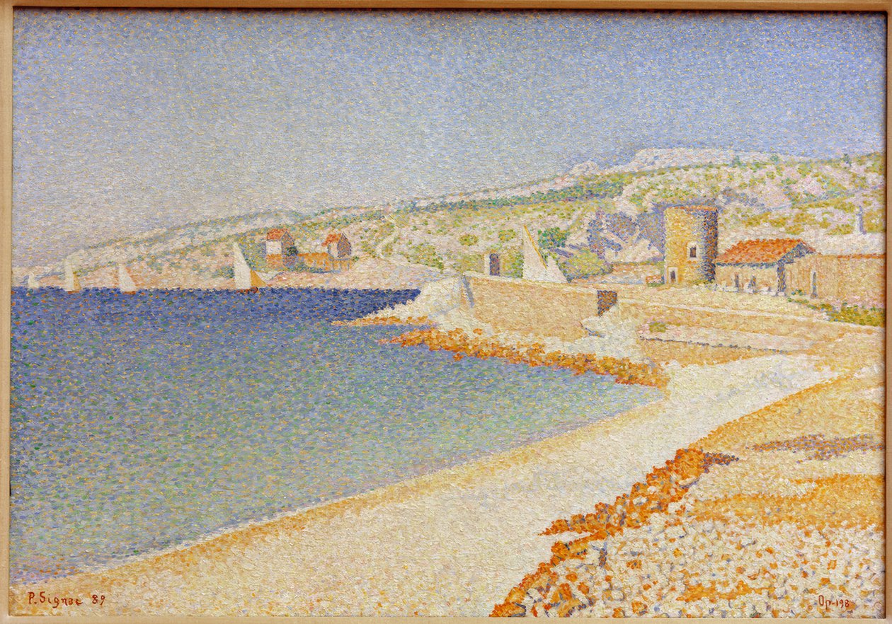 O cais de Cassis (Opus 198) de Paul Signac