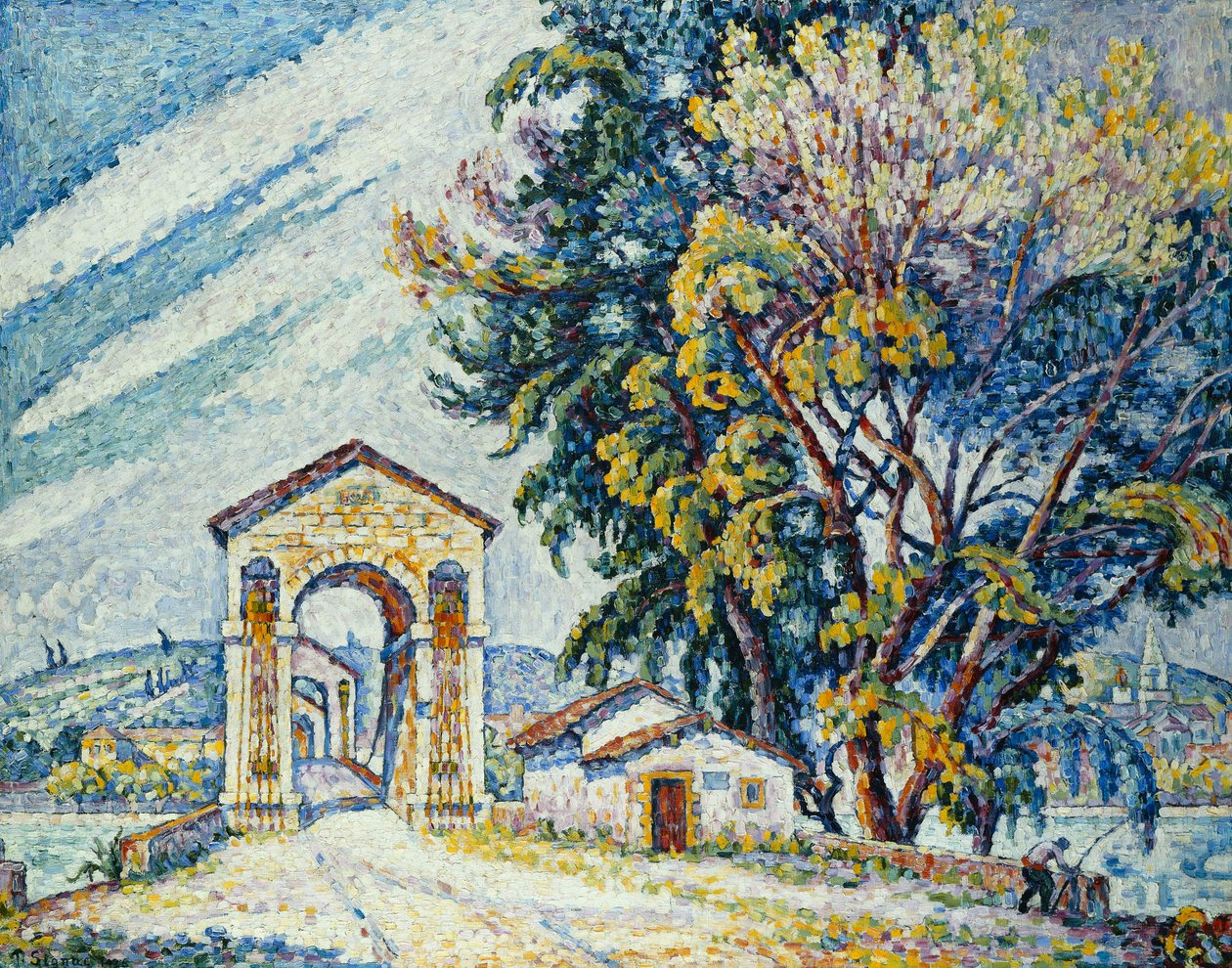 Pont de Bourg-Saint-Andeol, 1926 de Paul Signac
