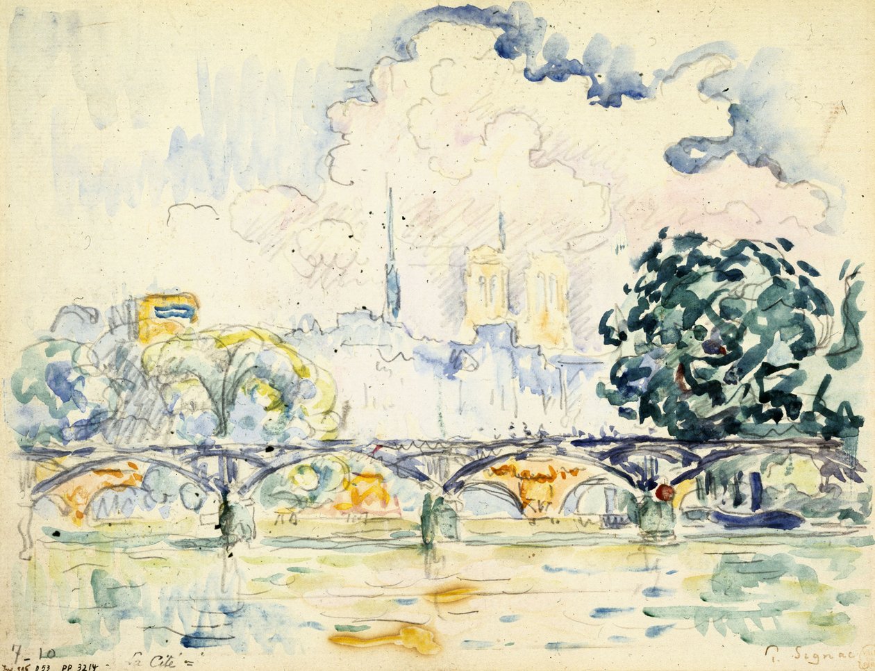 A Pont des Arts de Paul Signac