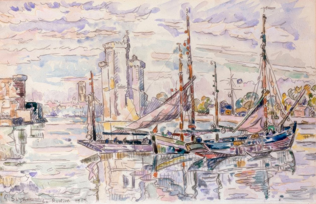 O porto de La Rochelle de Paul Signac