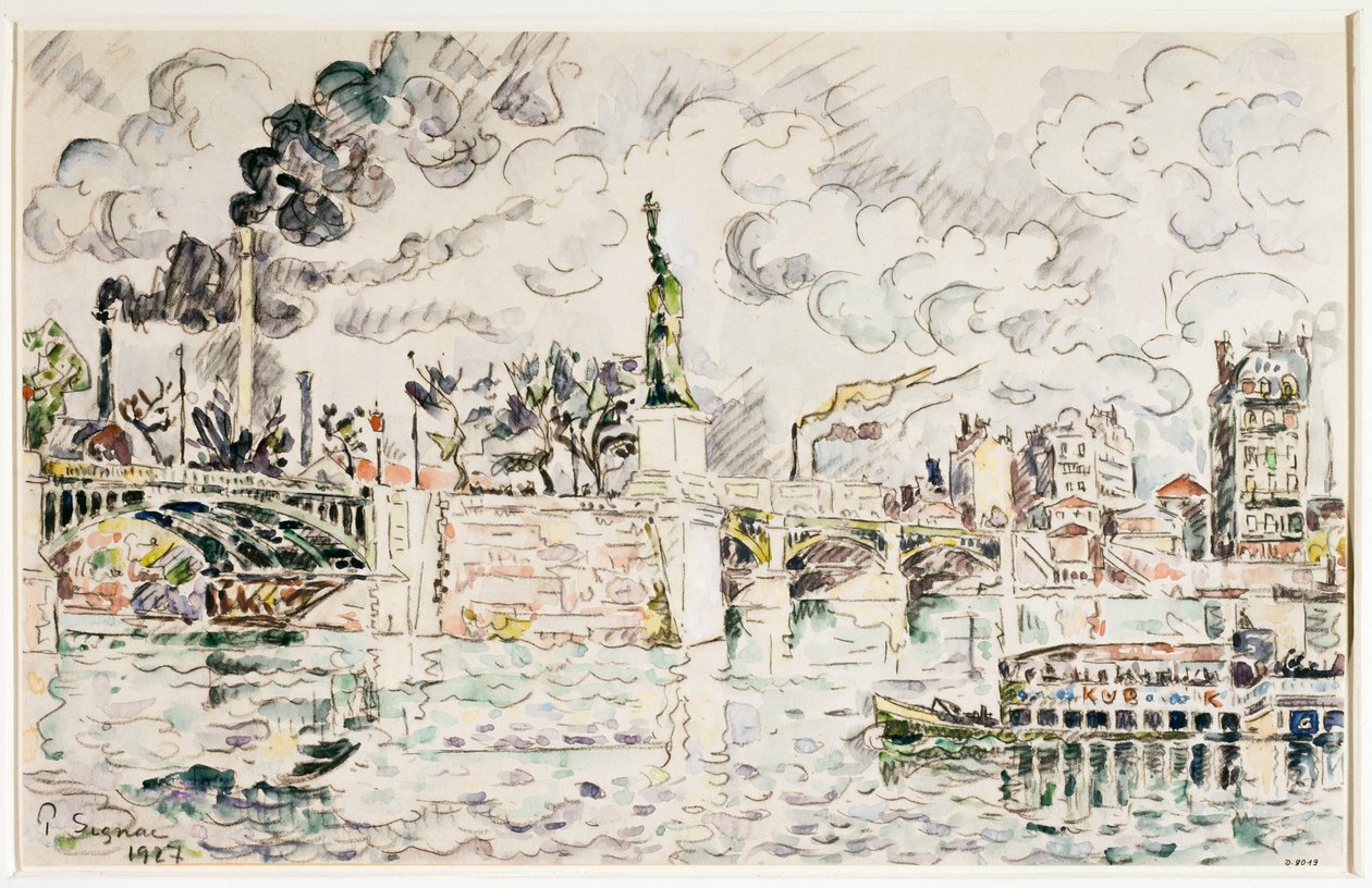 A ponte de Grenelle em 1927. de Paul Signac