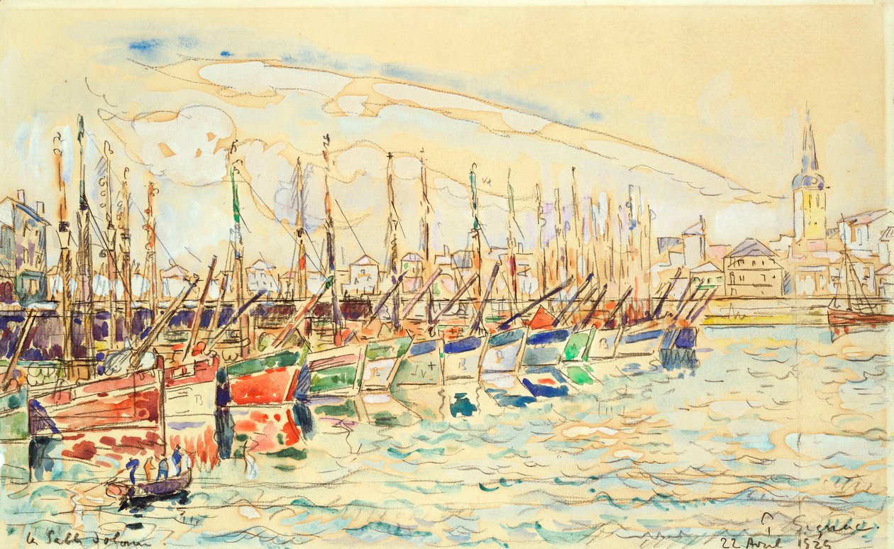 Les Sables d "Olonne, 1922 de Paul Signac