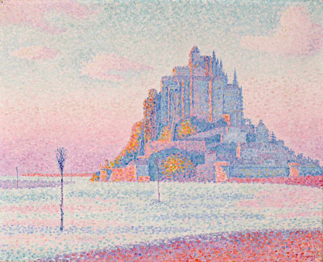 Monte Saint-Michel, Sol Poente de Paul Signac