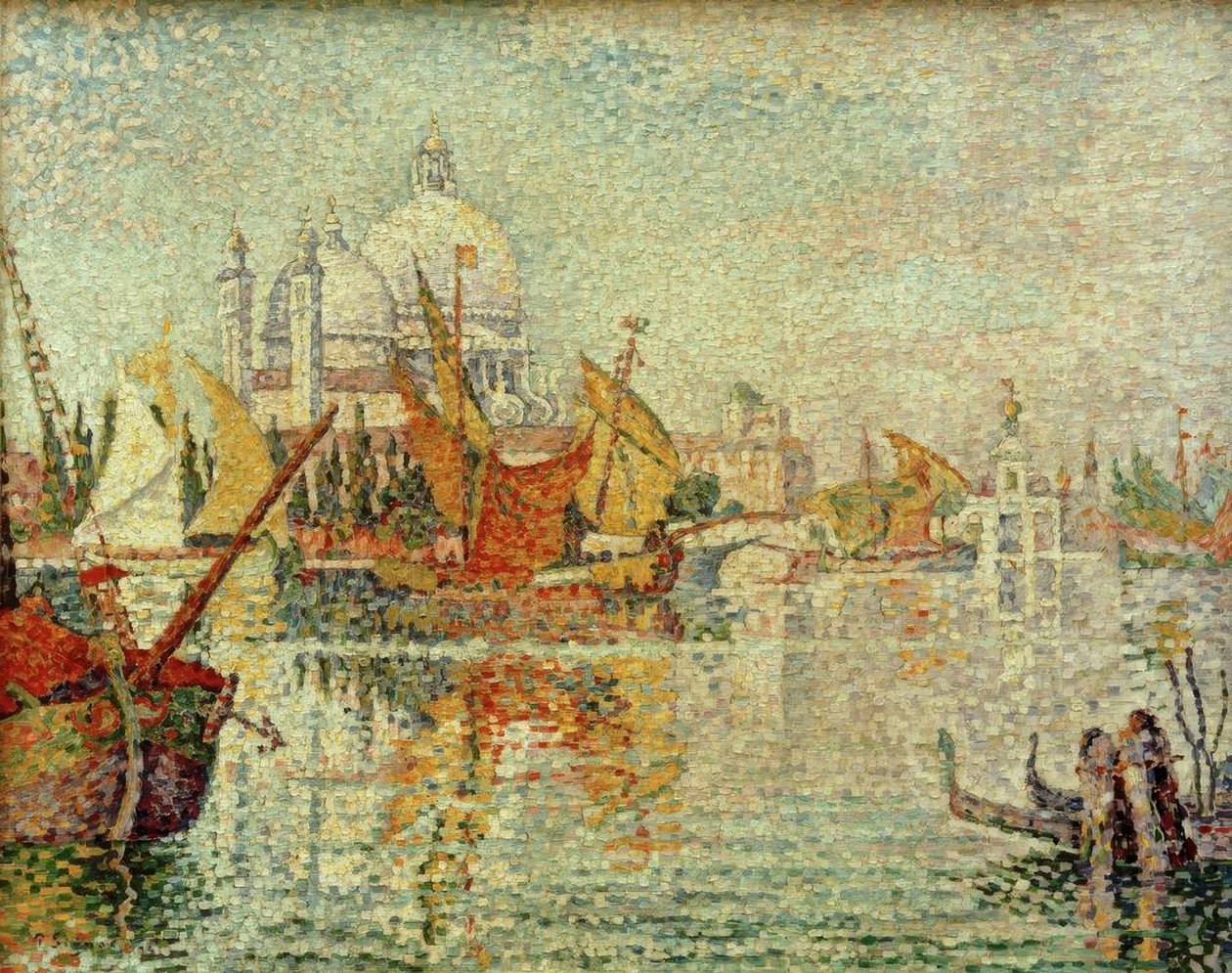 Amarração do Giudecca (Veneza) de Paul Signac