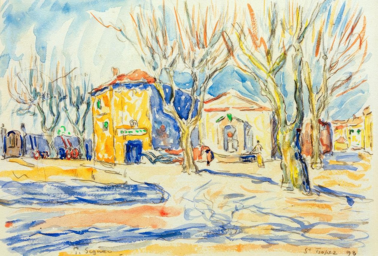 Paisagem de Saint-Tropez de Paul Signac