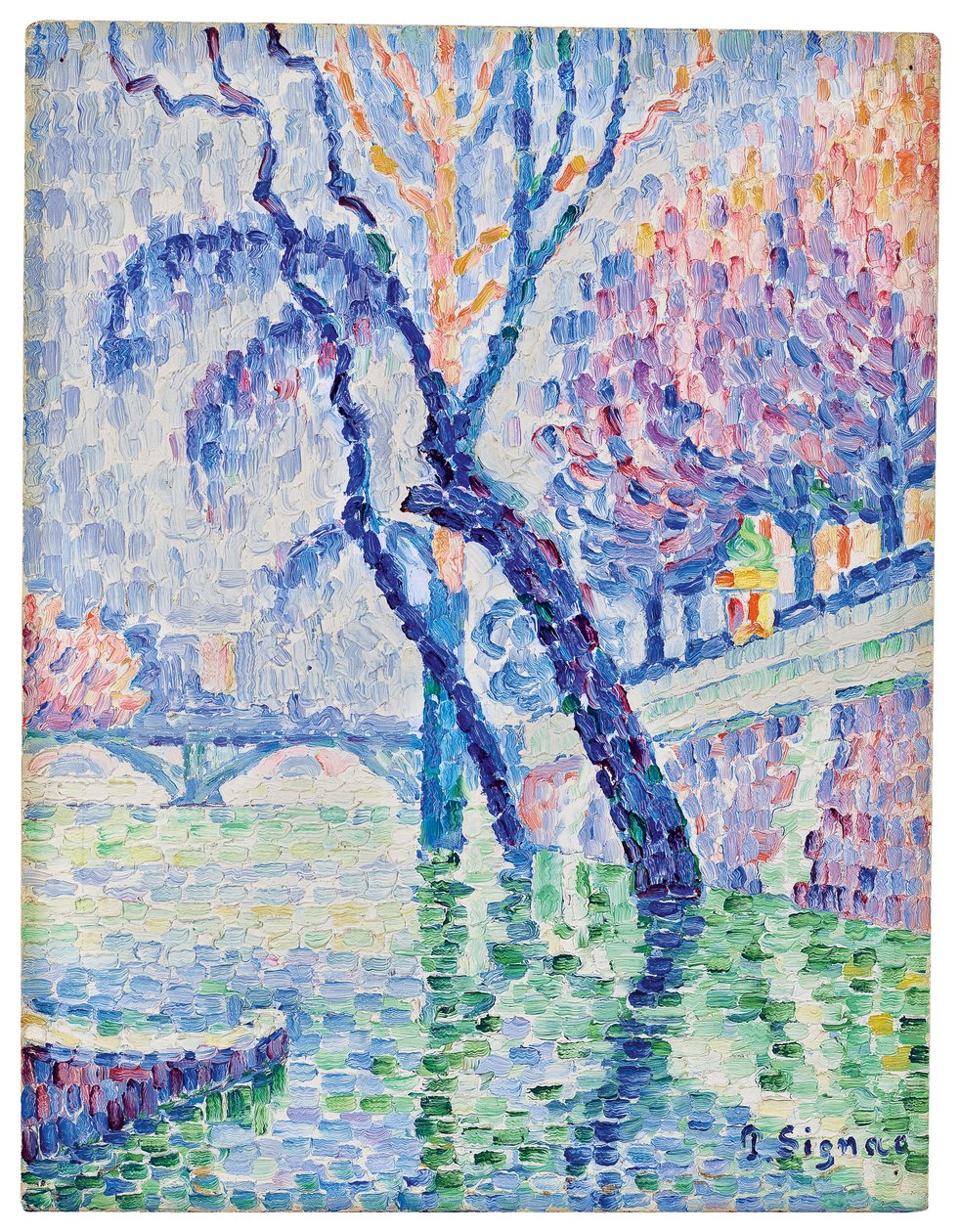 Pont des arts, inundação, 1930 de Paul Signac