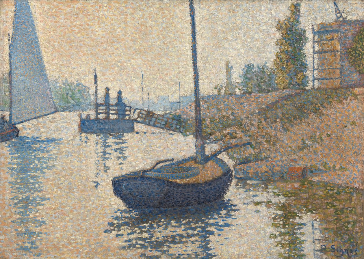 Ponton de la Félicité em Asnières de Paul Signac