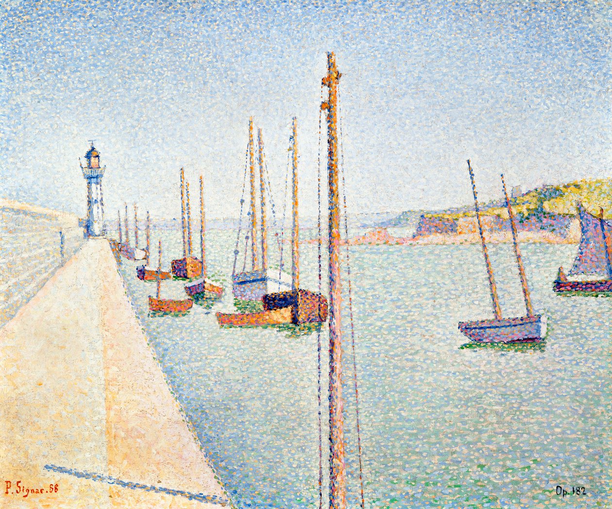 Portrieux, Bretanha, 1888 de Paul Signac
