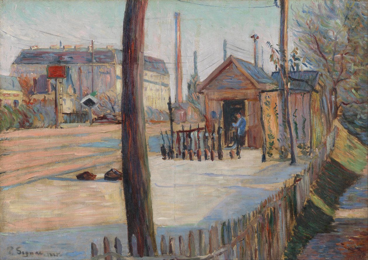 Entroncamento ferroviário perto de Bois-Colombes de Paul Signac