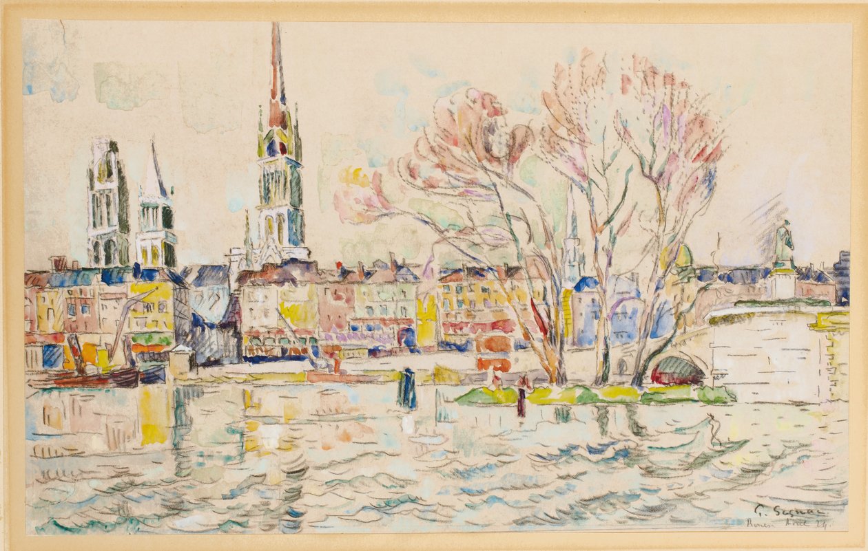 Rouen, 1924 de Paul Signac
