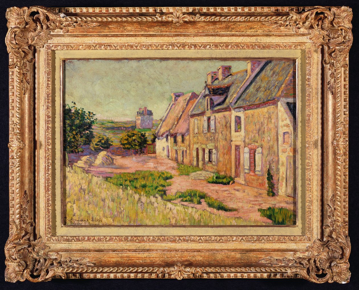 Saint-Briac, Cour à la Ville Hue, 1885 de Paul Signac