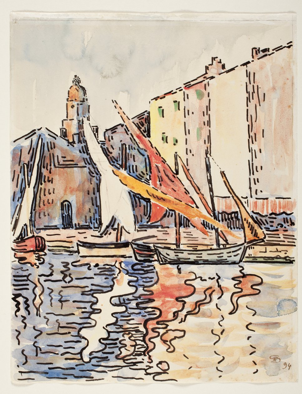 Saint-Tropez: sol da tarde de Paul Signac