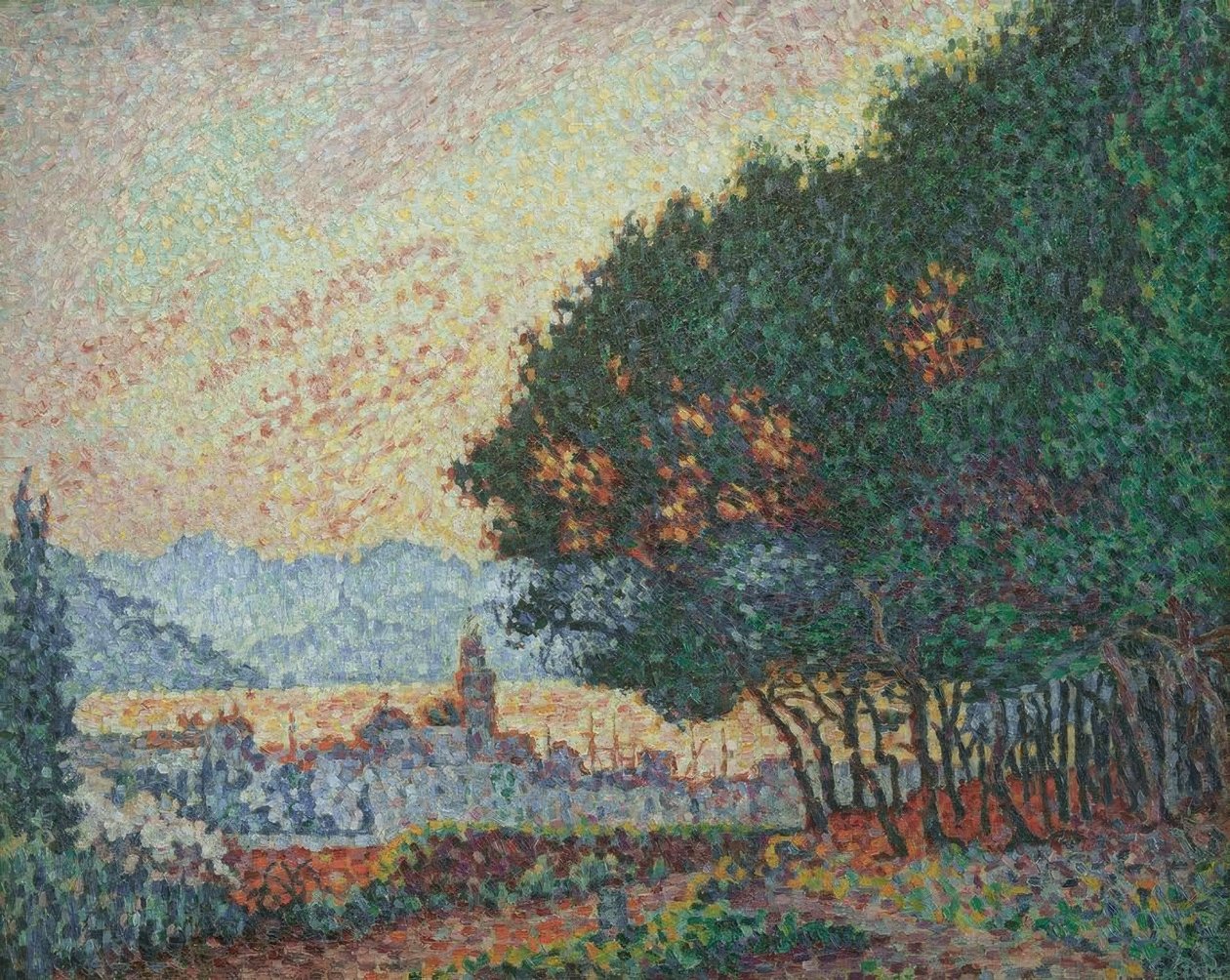 Saint-Tropez, A cidade e os pinheiros de Paul Signac