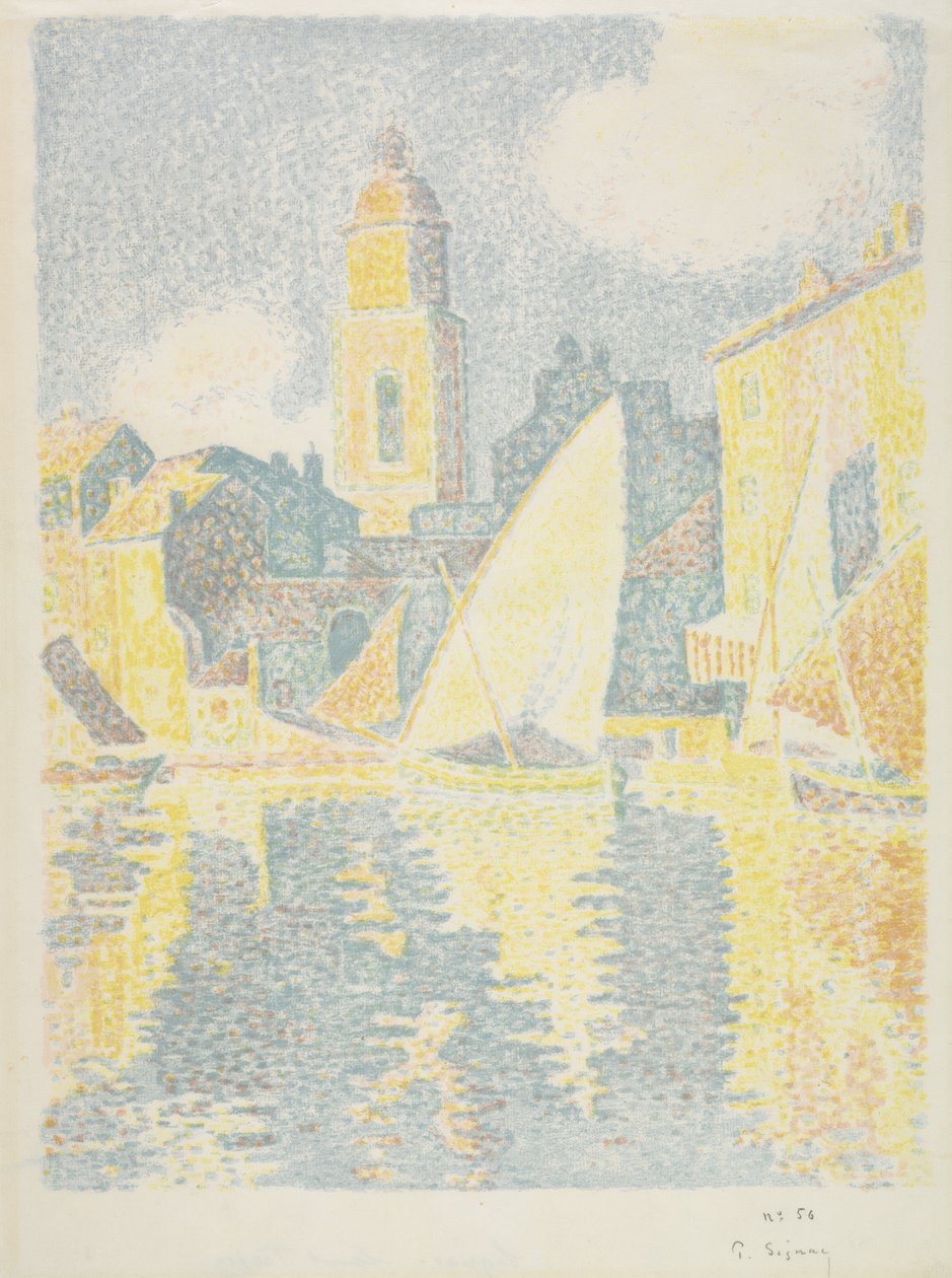 Saint-Tropez: O Porto, 1897-98 de Paul Signac