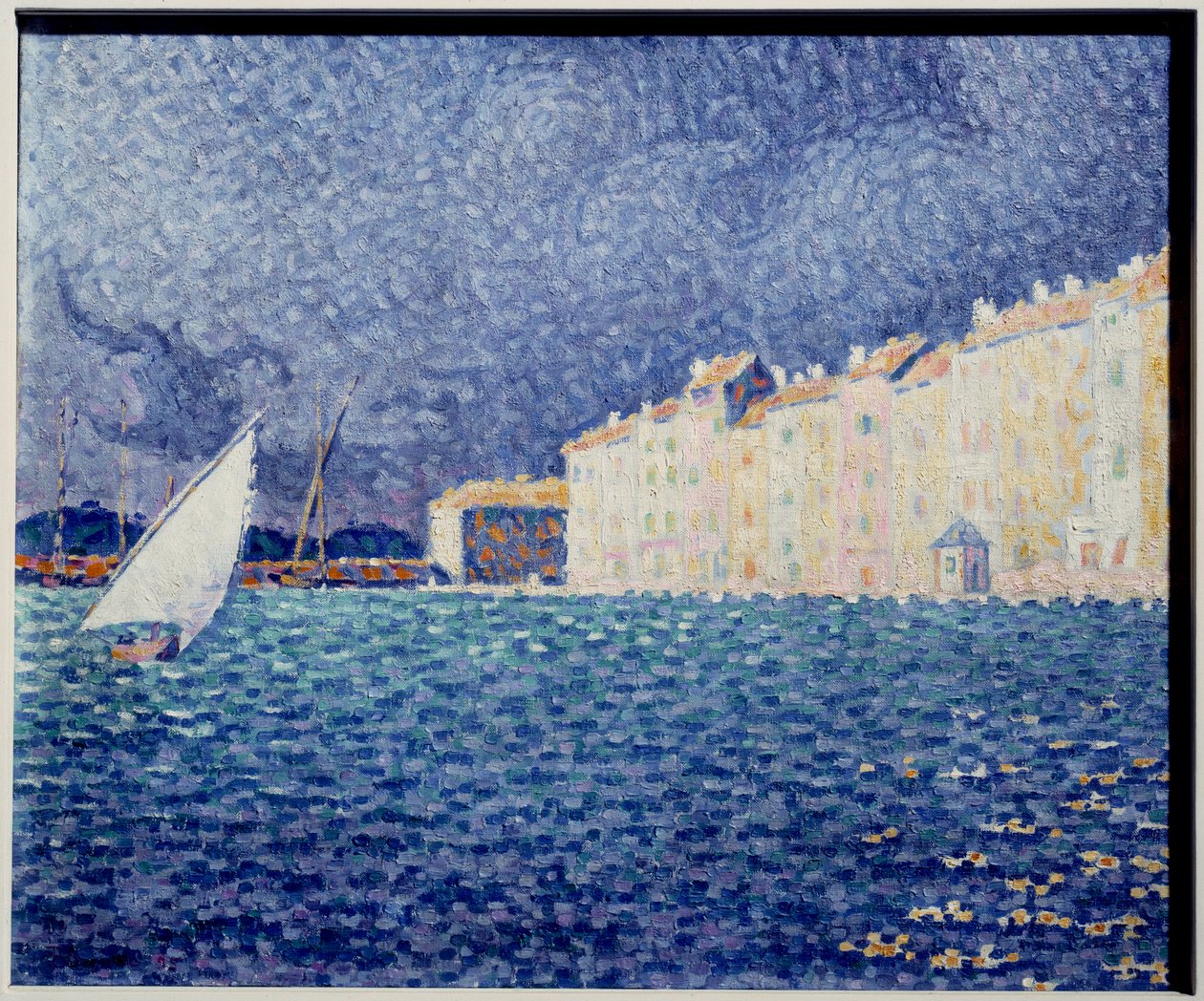 Saint Tropez Pintura de Paul Signac (1863-1935) 1895 Saint Tropez Museu da Anonciada de Paul Signac