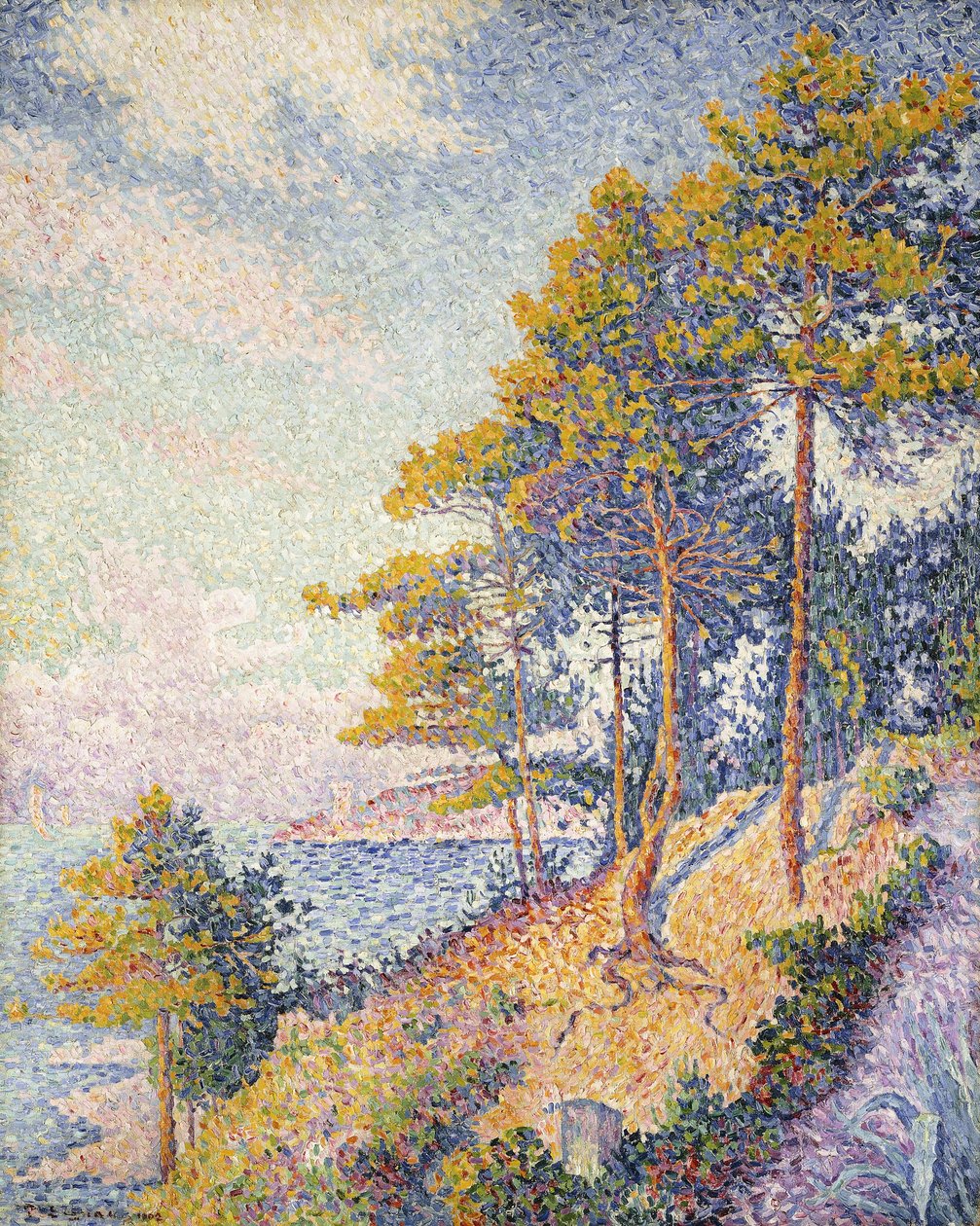 Saint Tropez, O Caminho Costeiro, 1902 de Paul Signac
