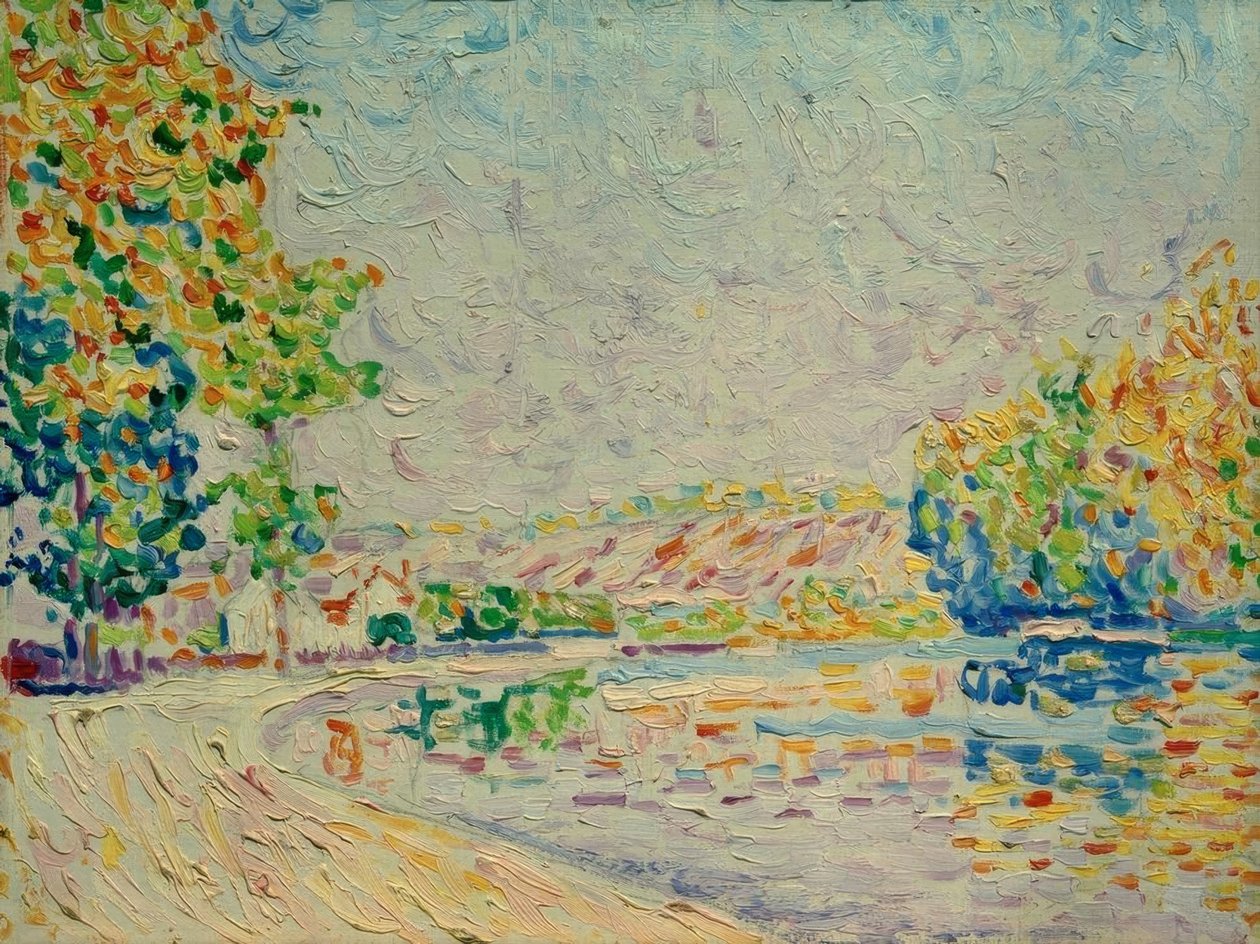 Samois, Estudo No. 8 de Paul Signac