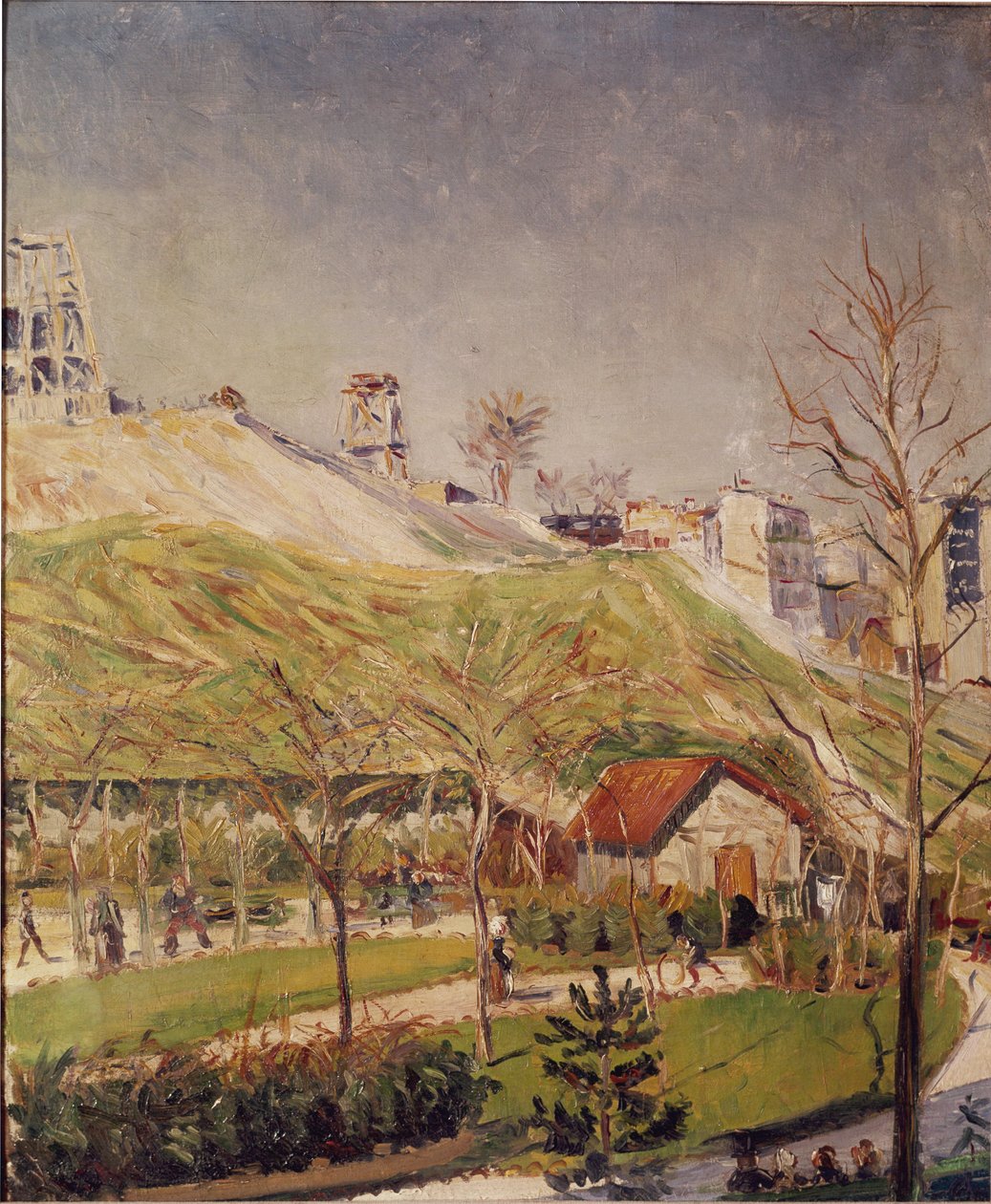 Praça Saint-Pierre e o Butte Montmartre. Pintura de Paul Signac (1863-1935) de Paul Signac