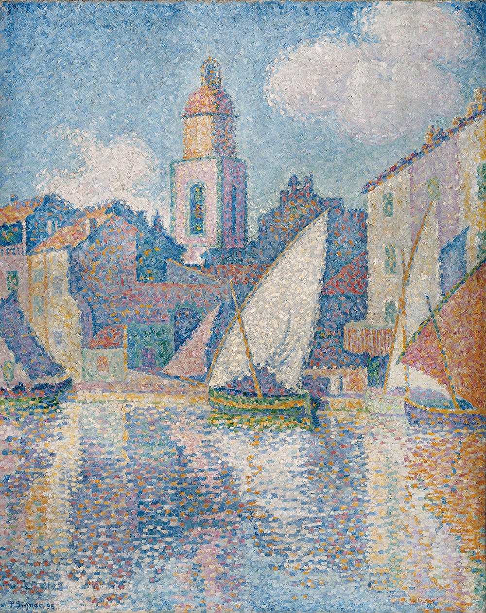 Campanário de Saint Tropez de Paul Signac