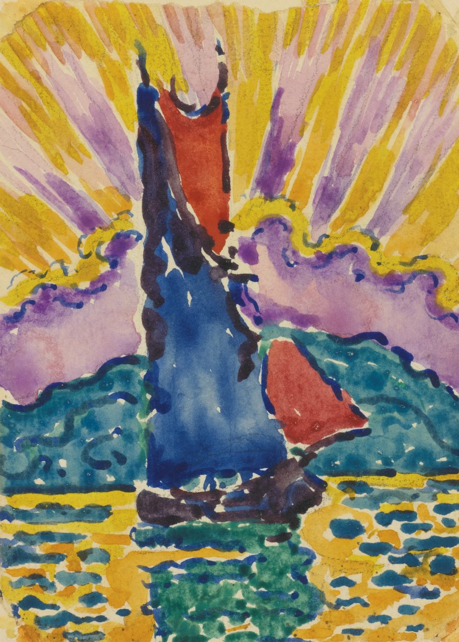 Pôr do sol LÉventail, c. 1905 de Paul Signac