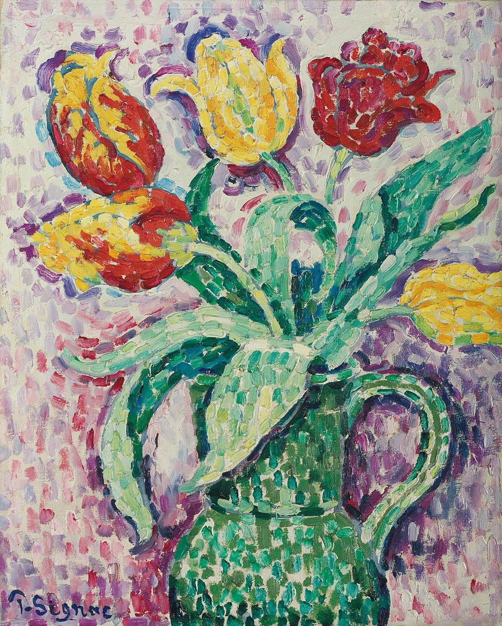 O vaso verde, 1920 de Paul Signac