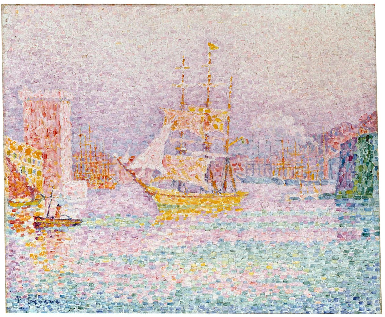 O porto de Marselha, 1907. de Paul Signac