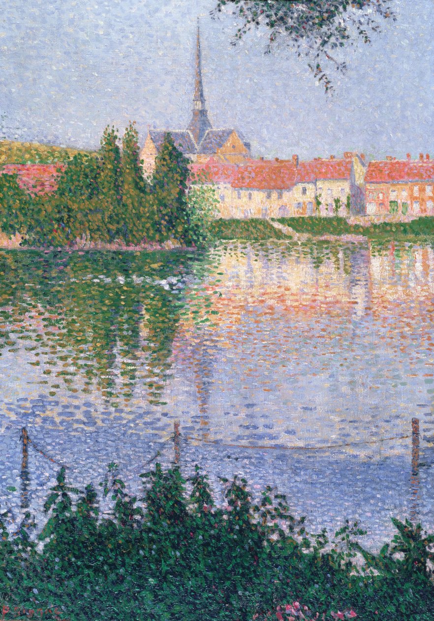 A ilha de Lucas perto de Les Andelys de Paul Signac