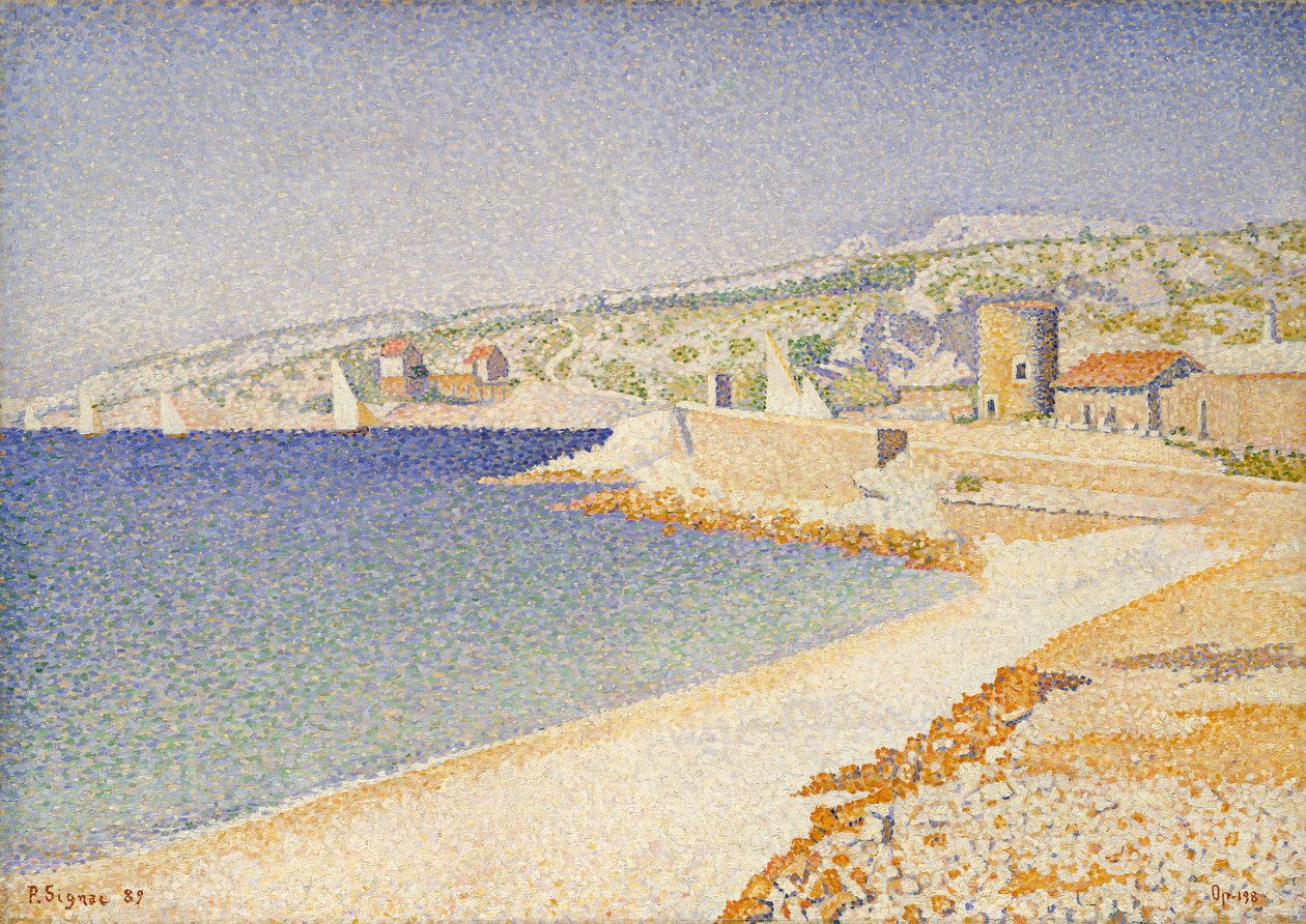 O Jetty em Cassis, Opus 198 de Paul Signac