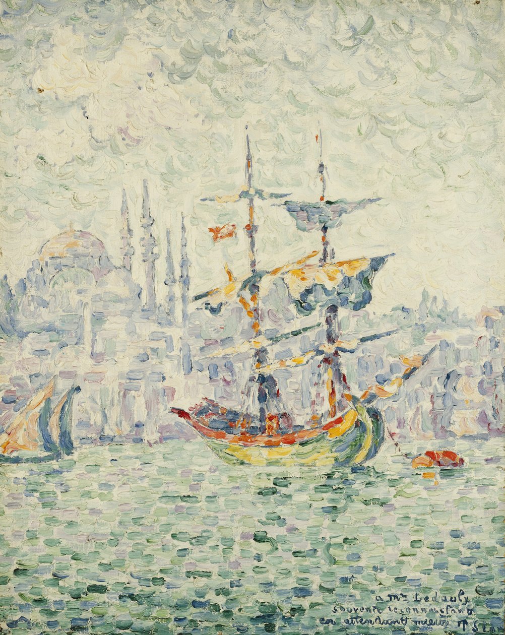 O porto de Constantinopla; Porto de Constantinopla, 1907 de Paul Signac