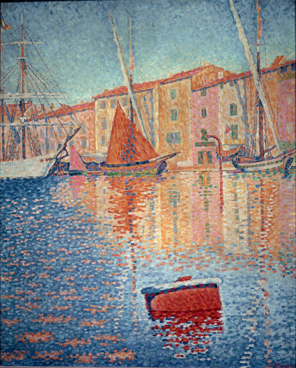 A Bóia Vermelha (Saint Tropez) de Paul Signac