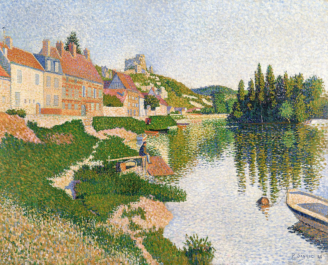 PAUL SIGNAC、Le Pont aux Andelys File:Paul Signac (1863 Paris 1935), Les Andelys. Château