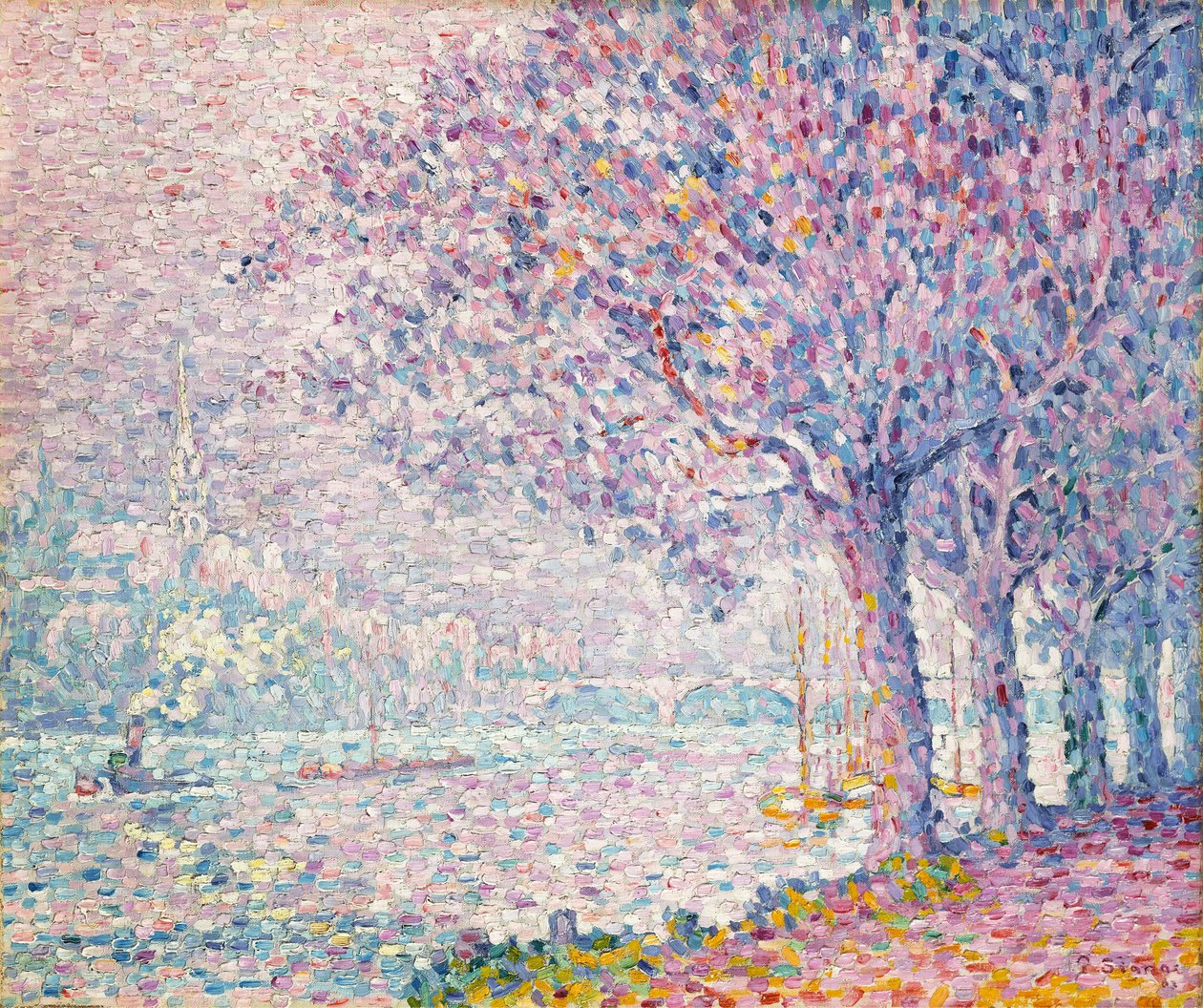 O Sena em St. Cloud, 1903 de Paul Signac