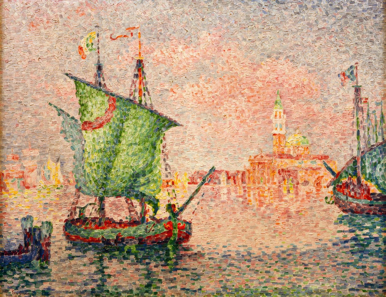 Veneza, a nuvem rosa de Paul Signac